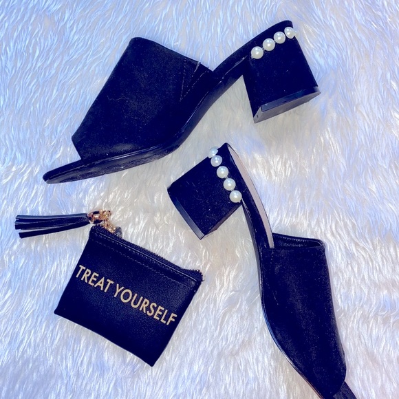 Black Mules by JustFab - Picture 2 of 5